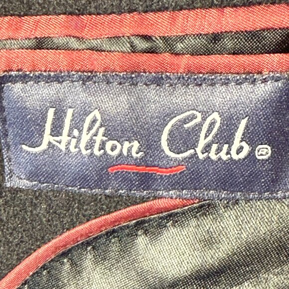 Hilton Club 100% Camel Hair Black Blazer Jacket Sports Coat Sz 44R - Picture 2 of 10